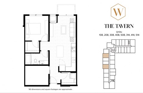 The Tavern Floor Plan at The Whitley, Minnesota, 55101